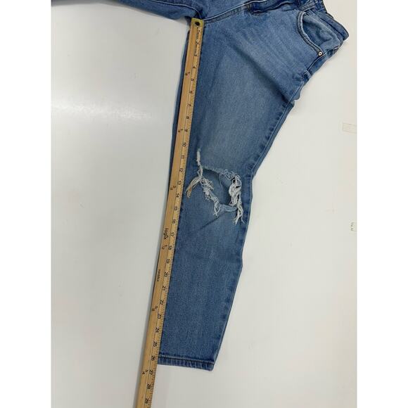 No Boundaries NOBO Womens Juniors Jeans Size 3 Distressed Denim - Picture 10 of 12